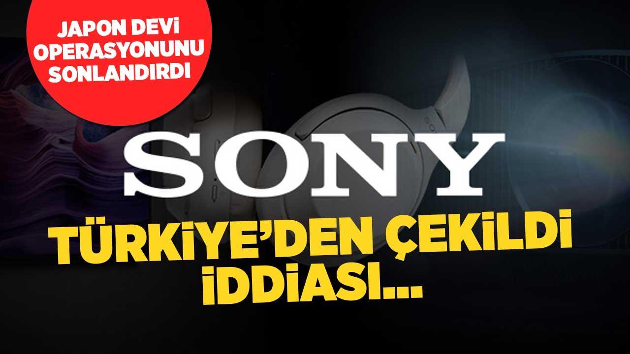 Japon elektronik devi Sony Türkiye'den çekildi