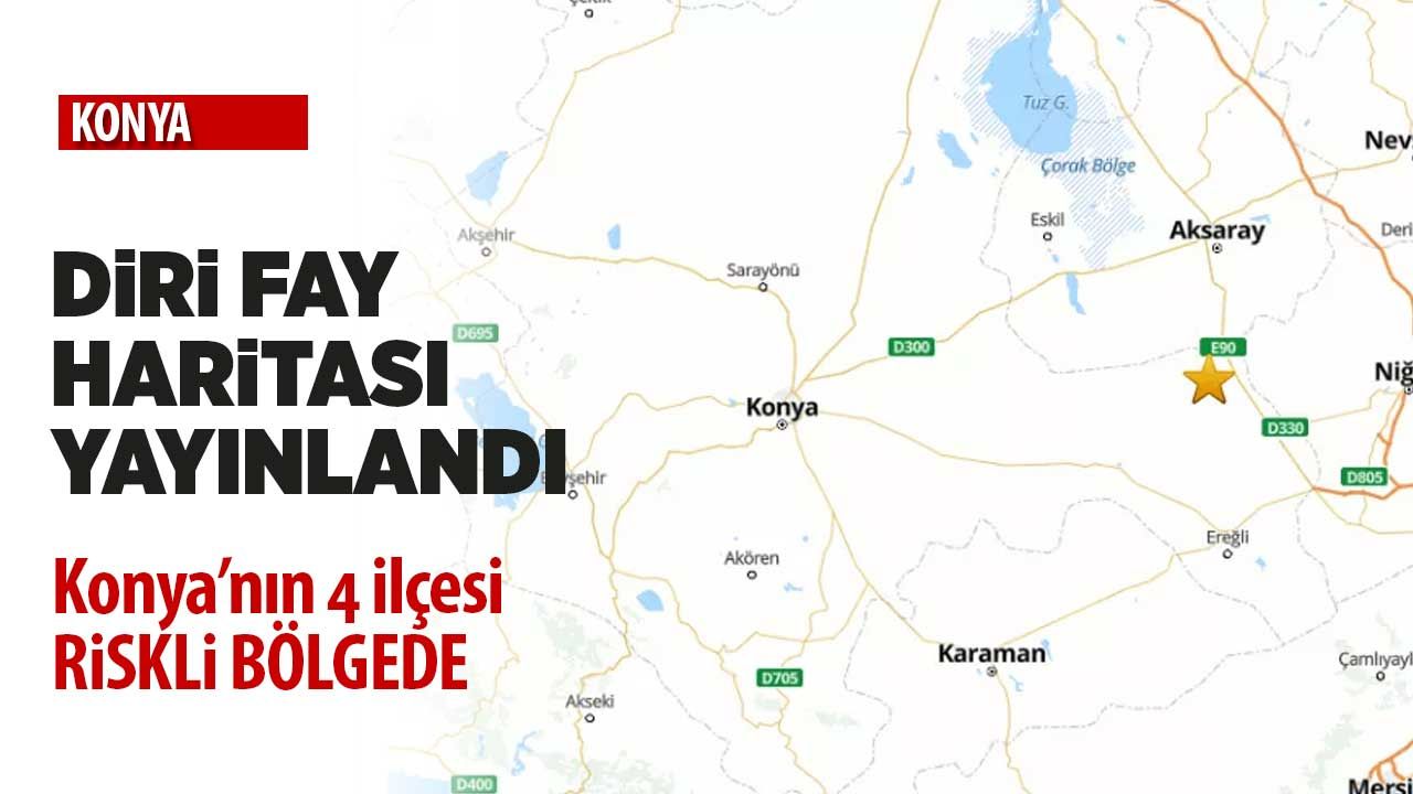 Yenilenmiş fay haritasına göre Konya'nın 4 ilçesi deprem riski altında