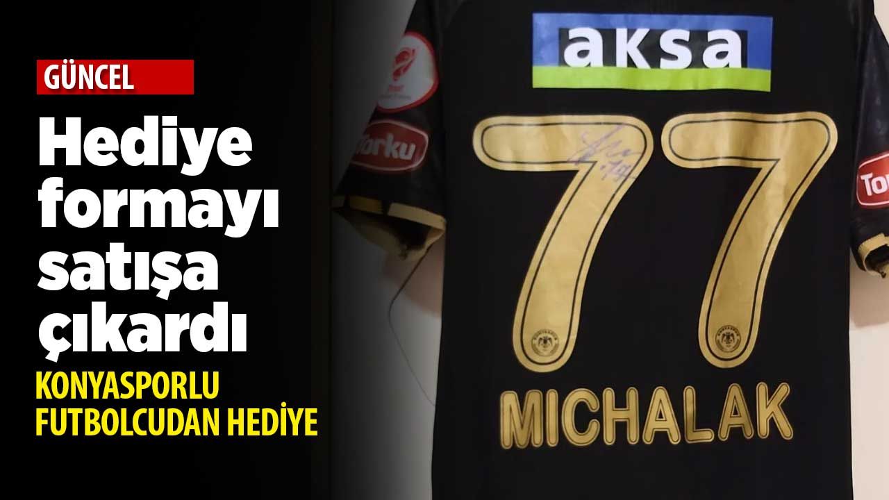 Deprem bölgesi için Konyasporlu futbolcunun formasını satışa sundu