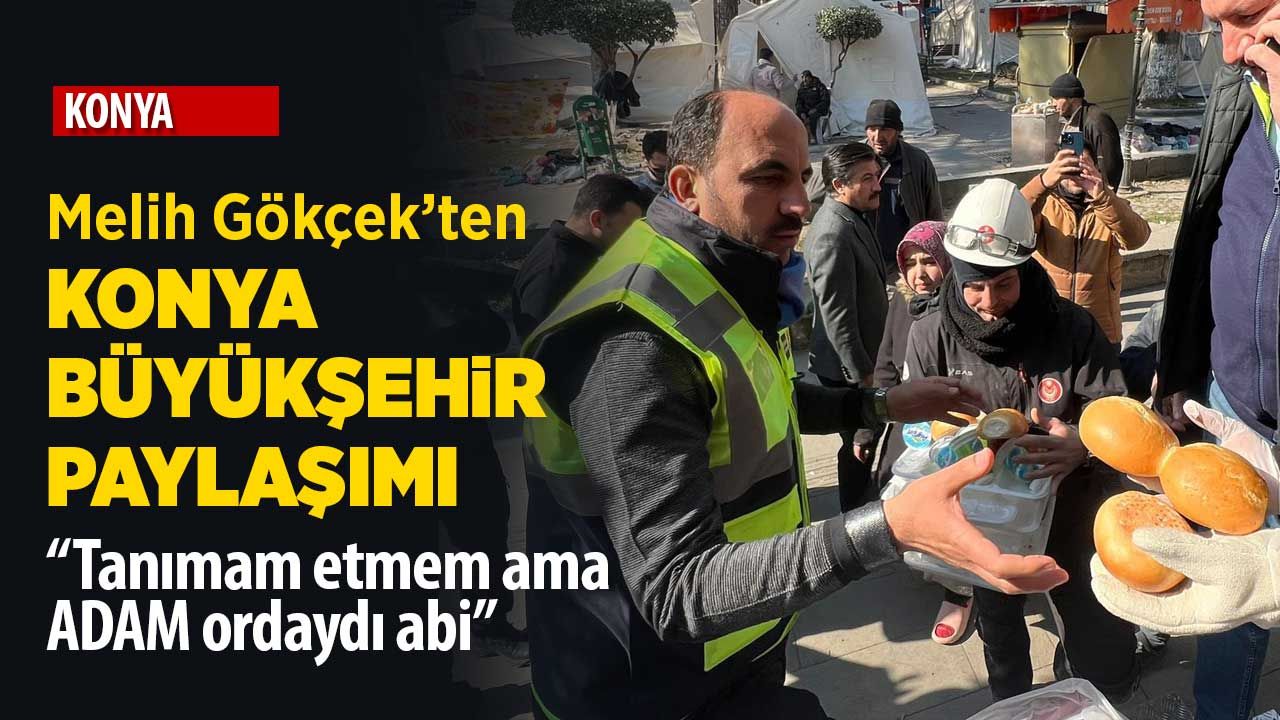 Melih Gökçek'ten Konya Büyükşehir Belediyesi paylaşımı