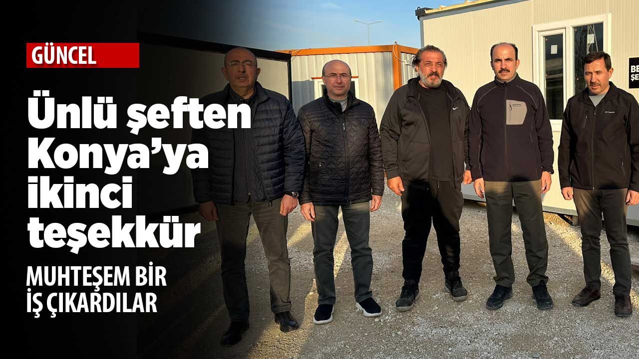 Ünlü şef Mehmet Yalçınkaya Konya'ya teşekkür etti