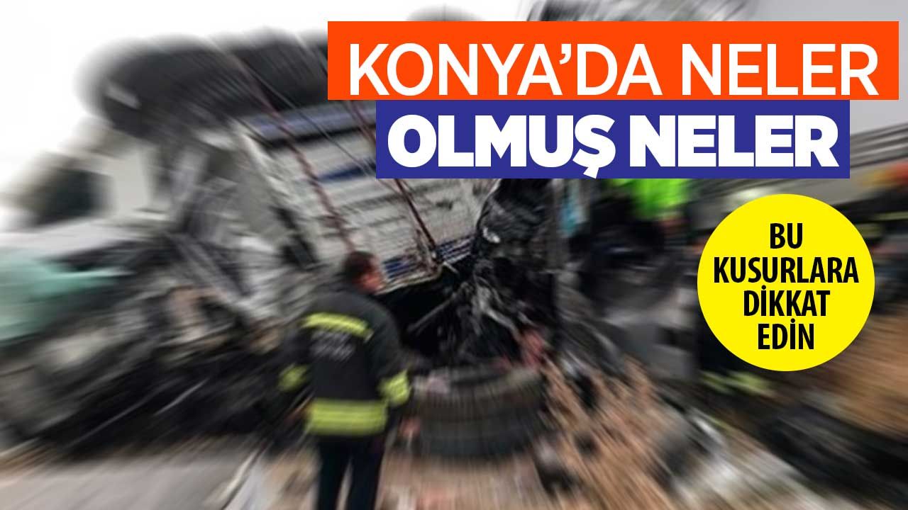 Geçen yıl neler olmuş neler... Konya'nın trafik kazası istatistikleri yayınlandı (2022)