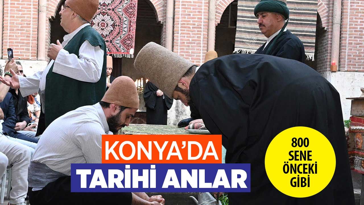 Konya'da 800 sene önceki gelenek yeniden yapıldı