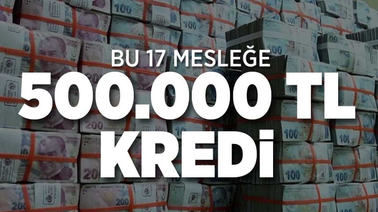 Halkbank'tan 17 Mesleği Yapanlara Sıfır Faizli 500.000 TL Destek Kredisi Müjdesi