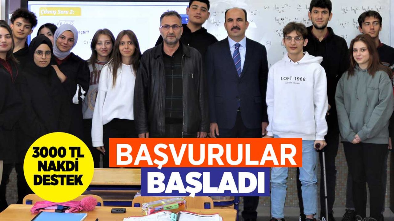 Konya Büyükşehir Belediyesi 12. Sınıflar 3000 TL Başvuruları Başladı