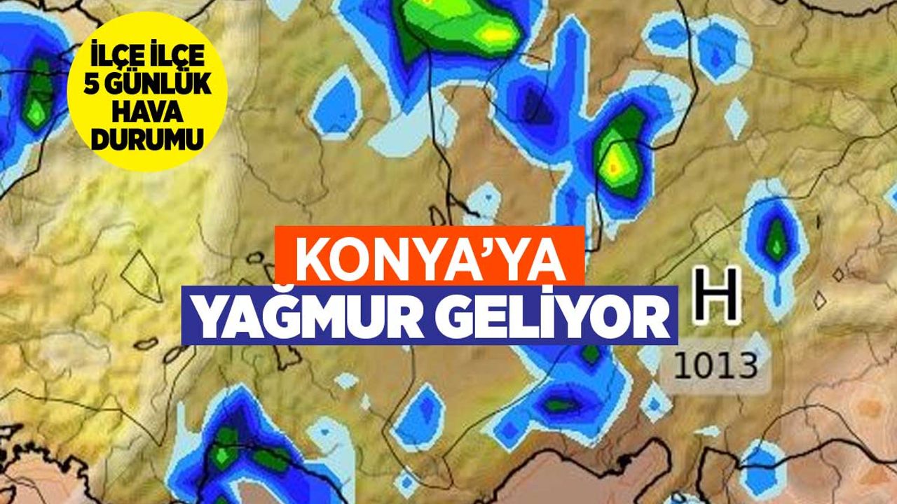 Konya'da Kasım Ayına Yağış Müjdesi