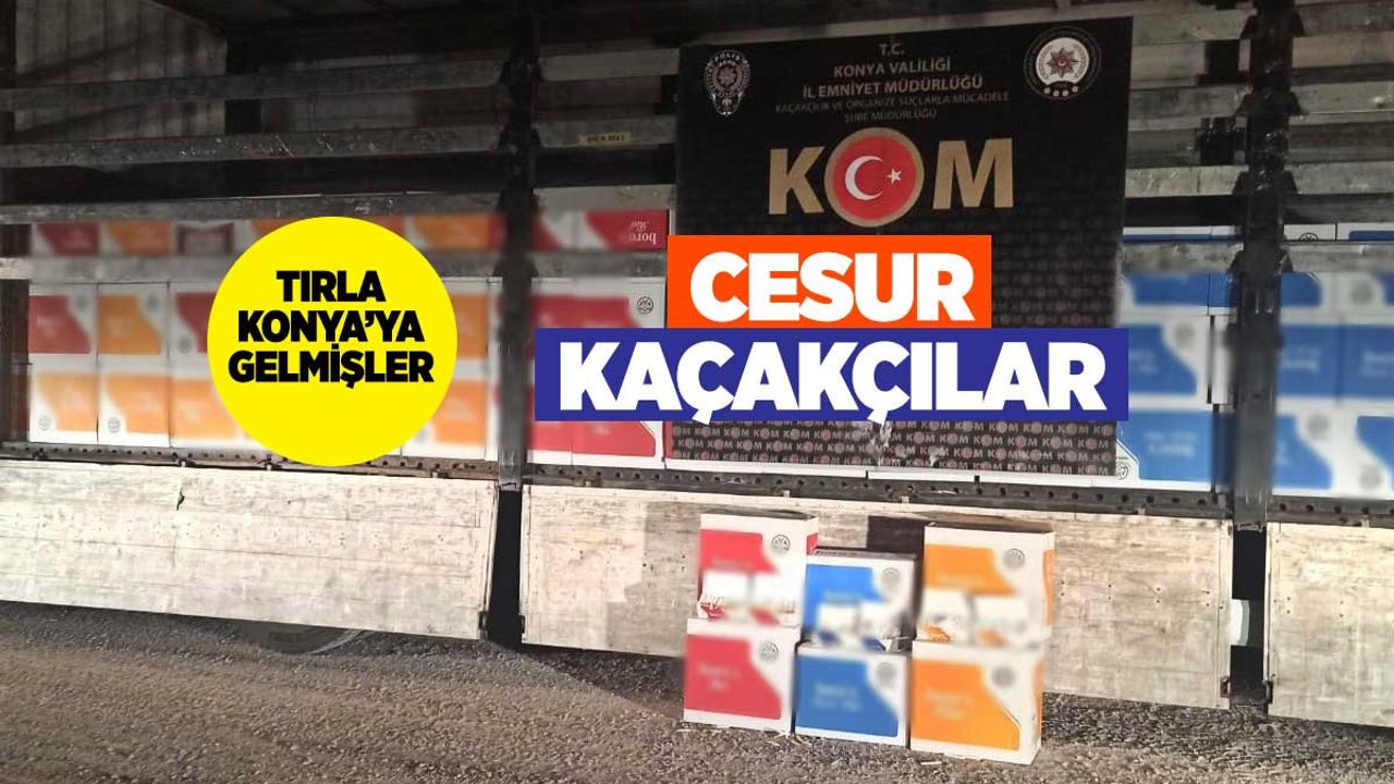 Konya'da Kaçakçılık Operasyonu: Milyonlarca Kaçak Makaron ve Sahte Elektronik Eşya Ele Geçirildi