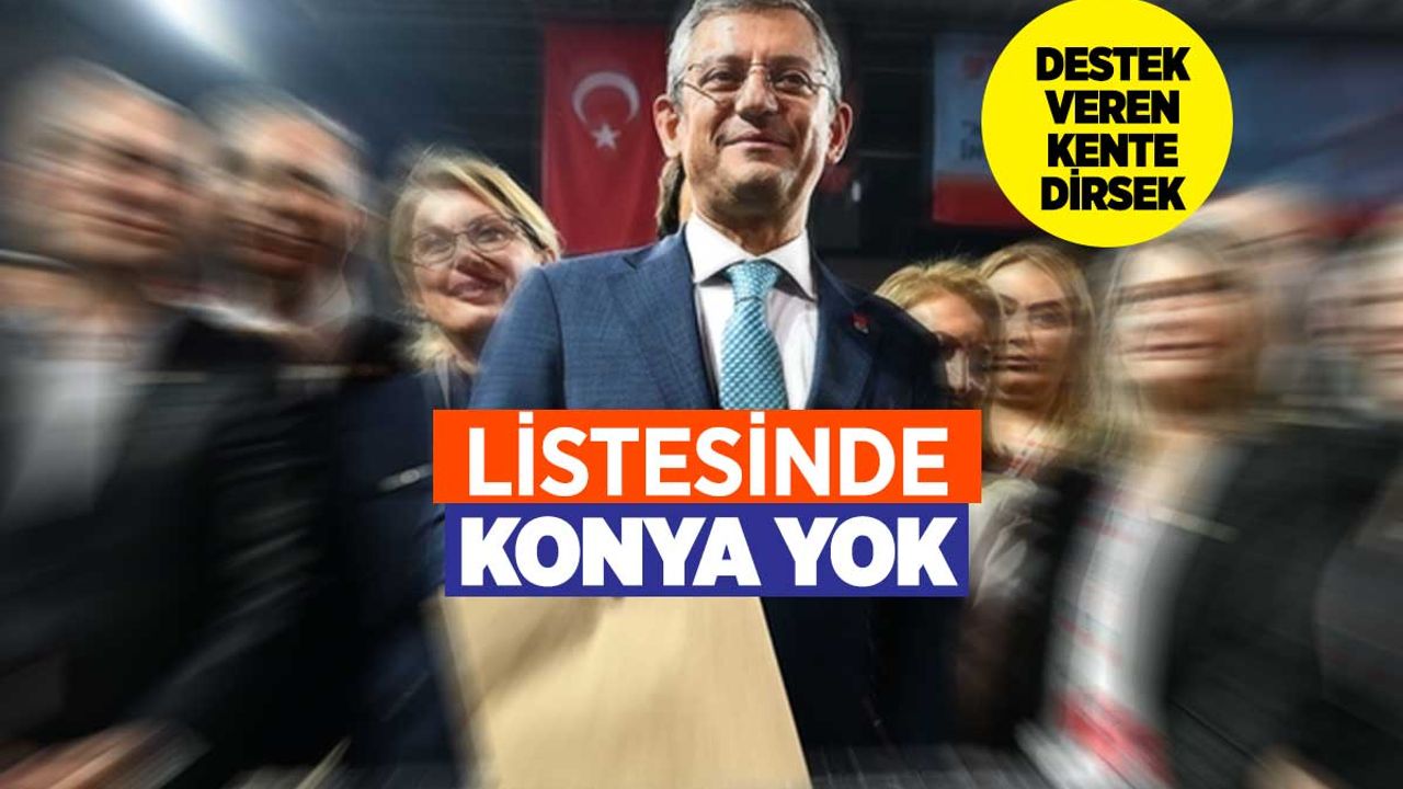 CHP'nin 38. Kurultayında Özgür Özel'in Parti Meclisi (PM) ve Yüksek Disiplin Kurulu (YDK) Üyeleri Arasında Konya Yok