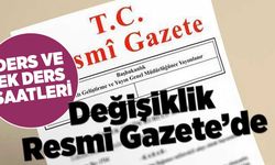 Öğretmenlerin ders ve ek ders kararı Resmi Gazete'de