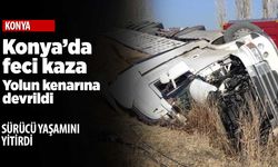 Konya Kadınhanı'nda feci trafik kazası: 1 ölü