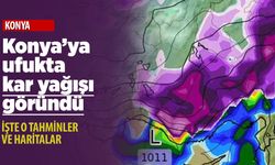 Konya'ya kar yağacak! Meteorolojik haritalarda görüntülendi