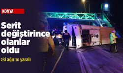 Konya'da trafik kazası! Bu yönü kullanacaklar dikkat