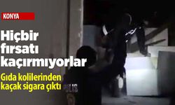 Hiçbir fırsatı kaçırmıyorlar! Gıda kolilerinin içinden kaçak sigara çıktı