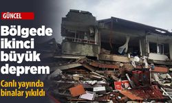 Kahramanmaraş'ta 7,6 büyüklüğünde yeni deprem! Canlı yayında binalar yıkıldı