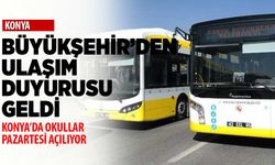 Konya Büyükşehir'den ulaşım duyurusu: 20 Şubat'ta başlıyor