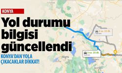 Konya yol durumu-6 Şubat 2023