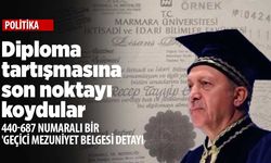 Cumhurbaşkanı Erdoğan'ın diplomasına son noktayı koydu