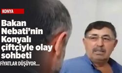Bakan Nebati'nin Konyalı çiftçiyle gübre sohbeti olay oldu