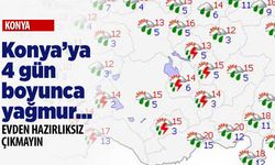 Meteoroloji duyurdu: Konya'da 4 gün yağış var