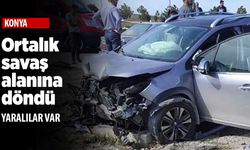 Konya'da yine aynı ilçede trafik kazası! 5 yaralı var