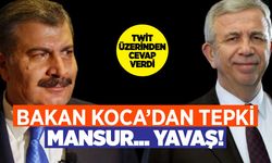 Bakan Koca tepki gösterdi: Mansur... Yavaş