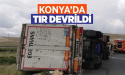 Ereğli'de tır devrildi