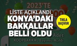 Konya'da Koop Bakkal Bayileri Belli Oldu!