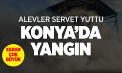 Konya'da Ahır Yangını Faciası: Binlerce Saman Küle Döndü!