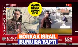 İsrail'in her yerini korku sardı! Boş sokağı bombalayıp TRT kamerasını dipçikle kırdılar
