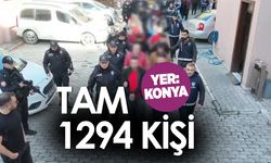 Konya'da 3 ayda 1294 kişi gözaltına alındı