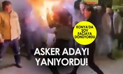 Asker Uğurlamasında Korkunç Anlar! Asker Adayının Yüzü Alevlere Teslim Oldu