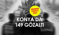 Konya'da Aranan 149 Kişi Jandarma Operasyonuyla Yakalandı