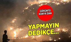 Konya'da orman yangını, anız yakma... İtfaiye ekipleri Afyon'a bile yardıma gitti