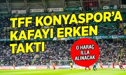 TFF'den Konyaspor'a armudun sapı üzümün çöpü cezası