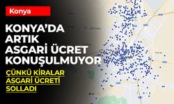 Konya'da Kiralık Daireler Asgari Ücreti Solladı