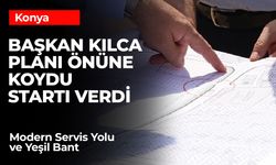 Konya'nın Girişine Modern Servis Yolu ve Yeşil Bant Çalışması