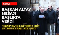 Başkan Altay'dan Mescid-i Aksa'lı Regaip Kandili Mesajı