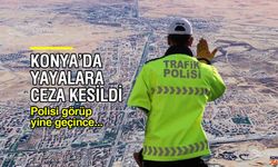Konya'da yayalara trafik cezası