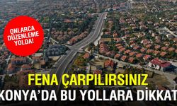 Konya'da tehlikeli kavşaklara düzenleme yolda