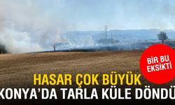 Konya Yalıhüyük'te Buğday Tarlasında Yangın: 10 Dönüm Arazi Zarar Gördü