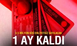Eski Tip Sürücü Belgeleri 1 Ay Sonra Geçersiz! Yenilemeyen 3,5 Milyon Sürücü Ehliyetsiz Kalacak