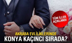 Konya Akraba Evlliklerinde 13. Sırada