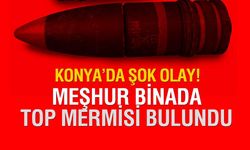 Konya’da Bağ-Kur binasında top mermisi paniği!