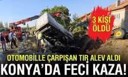 Doğanhisar’da TIR ile otomobil çarpıştı: 3 ölü