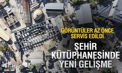 Görüntüler az önce servis edildi! Konya Şehir Kütüphanesi'nde yeni aşama yüzde 60