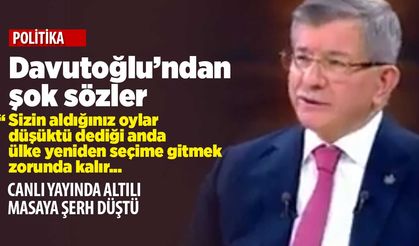 Davutoğlu'ndan altılı masa adayına salvo: Desteğimizi keseriz, ülke seçime gider