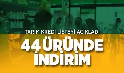 Tarım Kredi Marketleri'nde 44 üründe indirim var