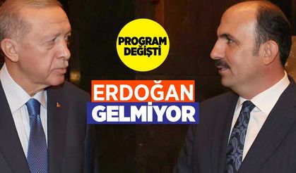 Cumhurbaşkanı Erdoğan Konya'ya Gelmiyor