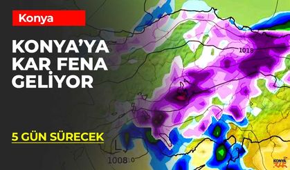 Konya 5 Gün Kapılarını Kapatıyor! Hava Soğuyor Kar Geliyor