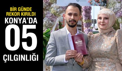 Konya'da bu özel günde 11 dakikada 1 nikah